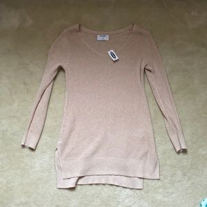 NWT tan old navy tunic sweater